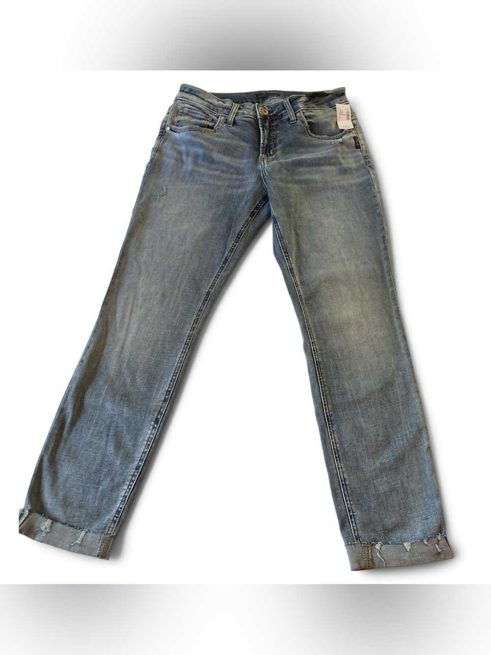 NWT SILVER JEANS COMPANY W28
L29 Boyfriend Mid Rise Slim Leg Jeans